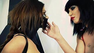 Mai Bailey moans as Krystal Webb licks her ass and fingers pussy deep