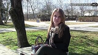 hey blonde jess, 19yo first porn casting vibes 😍🔥