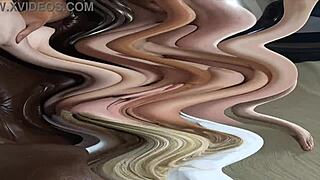 blonde teen bunny spreads pretty pussy wide for casting