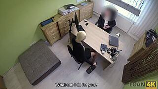 Whoa, Blonde Babe Trades Blowjob For New Car Loan!