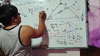 calculate my x in this nerdy bedroom triangle