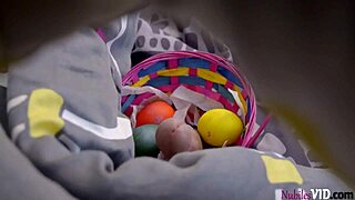 Kiara Cole and Scarlett Mae Ride Big Cocks in Easter Threesome