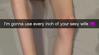 you breed this cheating whore wife rough on snapchat she screams for more