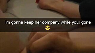 you breed this cheating whore wife rough on snapchat she screams for more