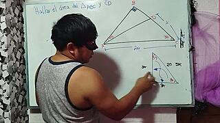 calculate my x in this nerdy bedroom triangle