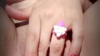 Argentinian fitness model fingers perfect body outdoors