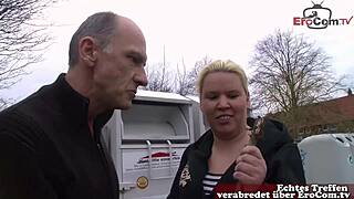 geiler opa picks up curvy hausfrau for street fuck