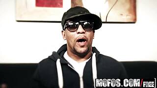 Claudia Atkins SLIDES on BLACK COCK with slippery lube ease