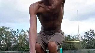 pretty teacher works out solo showing off her sexy body