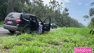 Watch Us Fuck Bareback on Highway Side