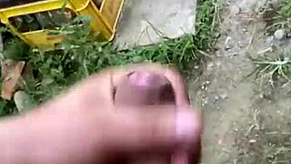 Neighbor greets me at the door with his throbbing monster cock ready for hardcore pounding!