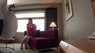 Tall Busty Japanese Student Model Audition