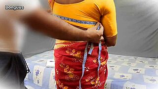 Dress tailor POUNDS big tit milf CREAMPIE her wet pussy!