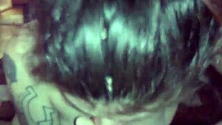 pregnant amateur deepthroats thick 8-inch uncut cock in homemade POV blowjob