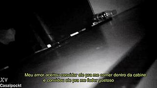 sneaky gloryhole fun with thick endowed cock deep in the cabin