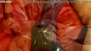 Pounding three chicks riding one throbbing lucky dick!