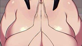 a nun with big tits plays the game