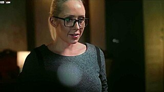 Oh sexy milf Christina Shine fingers her big tits in lingerie fantasy