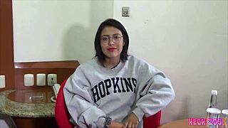 Krista Reyes enjoys rich morning backstage with toys blowjob and Latina heat