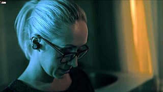 Oh sexy milf Christina Shine fingers her big tits in lingerie fantasy