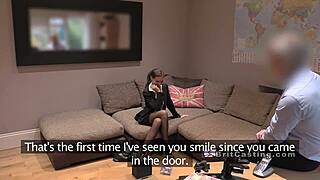 Slim babe hammered hard anally in sexy stockings!