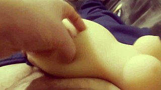 first time with my real sex doll pounding that monster cock hole