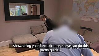 Slim babe hammered hard anally in sexy stockings!