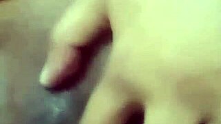 Indian village girl exposes shaved wet pussy closeup