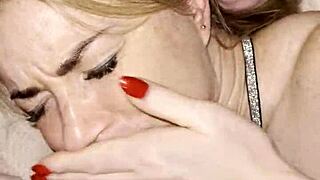 my lover shoved his huge cock deep in my sleepy mouth