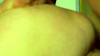 mature slut with big tits gets fucked hard in stockings on bed