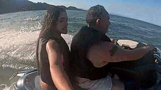 i lost control on the jet ski with this sexy brazilian latina's huge ass at guarujá beach