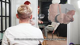 He watches my pussy get utterly destroyed hard