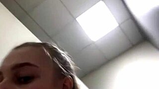 bouncing big natural tits and fat ass lead to horny gym orgasm masturbation with blonde bbw curves