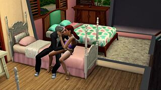 guy enters room to claim her tight virginity fully