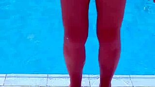 my huge natural boobs bounce free in steamy shower