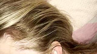 my lover shoved his huge cock deep in my sleepy mouth