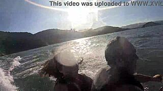 i lost control on the jet ski with this sexy brazilian latina's huge ass at guarujá beach