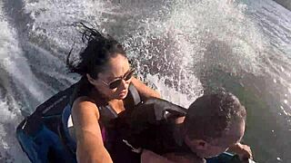 i lost control on the jet ski with this sexy brazilian latina's huge ass at guarujá beach