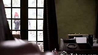 check glam 18+ babe pounded in steamy threeway