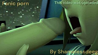 toga's face gets monster cock creampie after deep blowjob and kissing