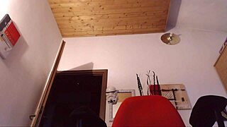 beautiful italian milf unleashes crazy orgasms at her computer desk