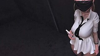 Pov Catching Shy Asian Coworker with Anal Vibrator at Office