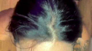 Sexy Tattooed Brazilian Takes Cock Deep in Her Pussy