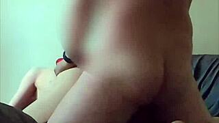 screaming neighbor girl rides dripping wet pussy on thick cock