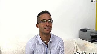 lusty gay dude slurps sloppy bareback cock sucking