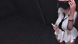 Pov Catching Shy Asian Coworker with Anal Vibrator at Office