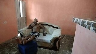 Cheating Husband Pounds Massive Ass in Living Room