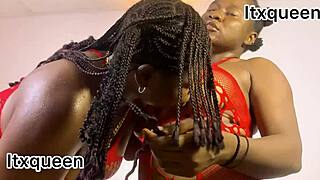 hey, check out these two thick african lesbians sharing a massive bbc doggystyle