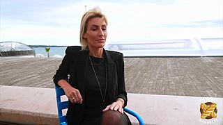 i love anouk's huge tits and skinny french milf curves in lingerie