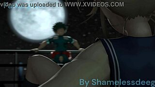 toga's face gets monster cock creampie after deep blowjob and kissing